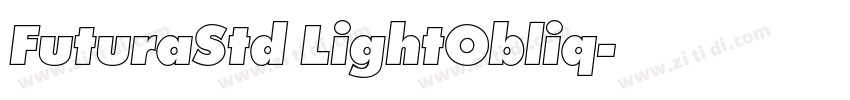 FuturaStd LightObliq字体转换